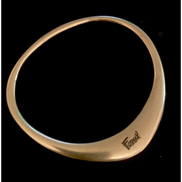 Fossil Jewelry - Vintage Fossil Brand Gold Tone Bangle Bracelet Jewelry Excellent Condition!